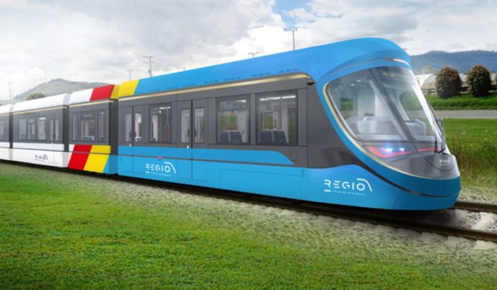 Render del Regiotram de Occidente de Bogotá