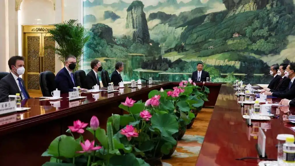 Secretario de Estado de EE. UU. finaliza visita a China para mejorar las relaciones entre ambos países Reunión de Antony Blinken y Xi Jinping para hablar de las relaciones entre China y Estados Unidos