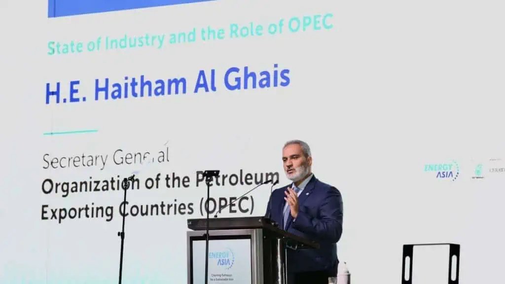 Demanda de petróleo aumentará a 110 millones de barriles diarios en 2045: OPEP Secretario general de la OPEP, Haitham Al Ghais