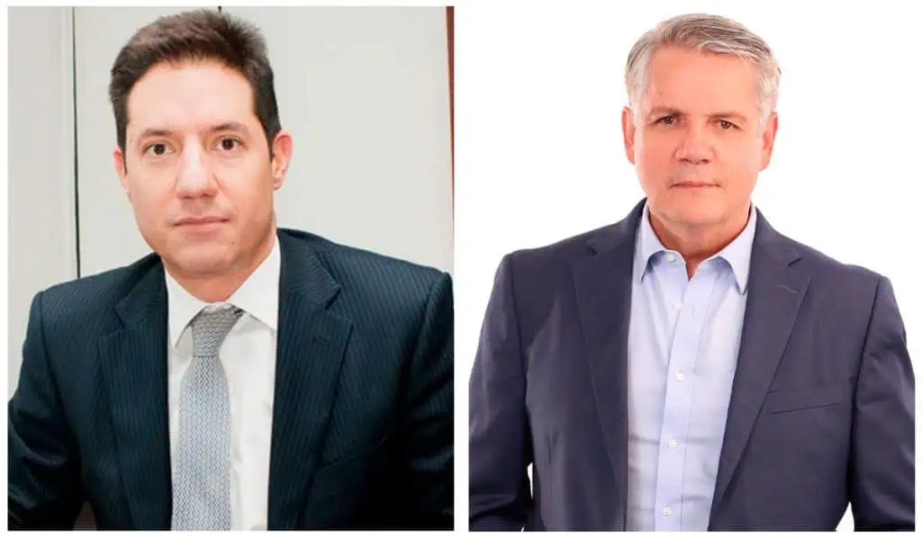 Quién es Alejandro Figueroa Jaramillo, el saliente presidente del Banco de Bogotá César Prado y Gerardo Silva presidentes Banco de Bogotá y Occidente