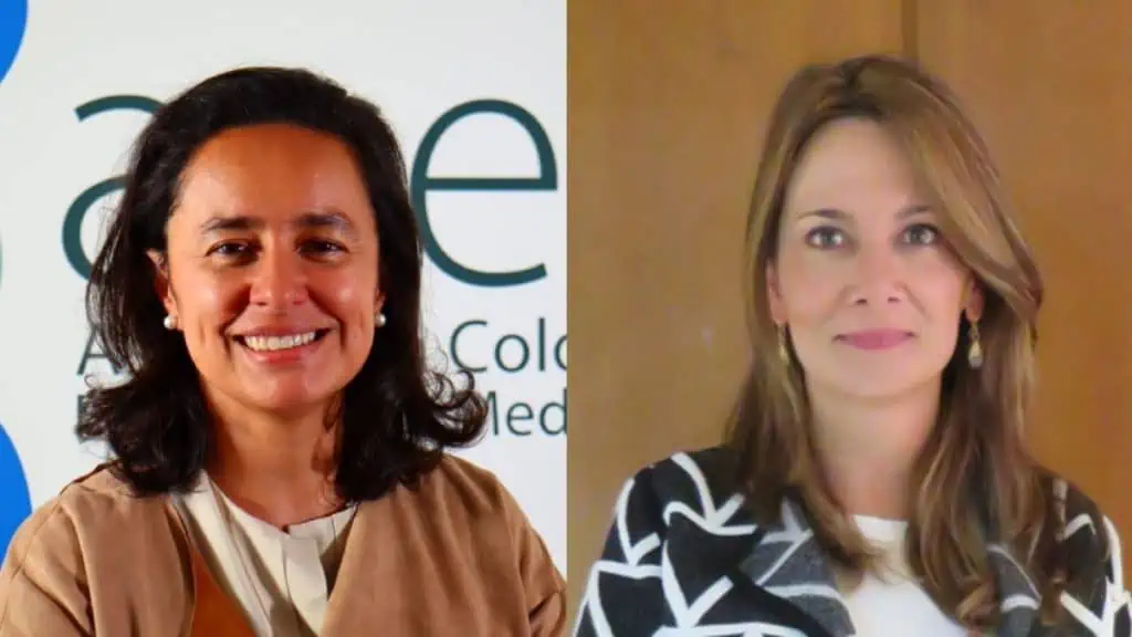 Esta es la nueva presidente de Acemi, gremio de EPS en Colombia Ana María Vesga, nueva presidenta de ACMI y Paula Acosta, expresiente de ACEMI