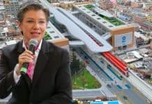 Claudia López, alcaldesa de Bogotá, y primera línea del metro de Bogotá