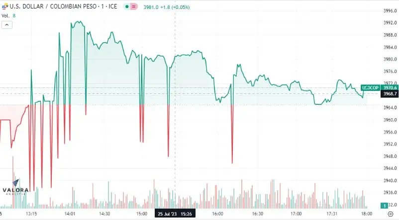Dólar Colombia 25 de julio: volvió a subir tras ocho jornadas de caídas consecutivas Dólar en Colombia se cotiza al alza.