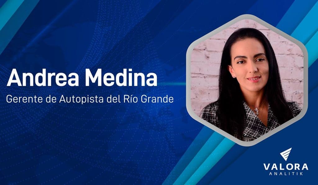 Andrea Medinda, gerente de la concesión Autopista del Río Grande