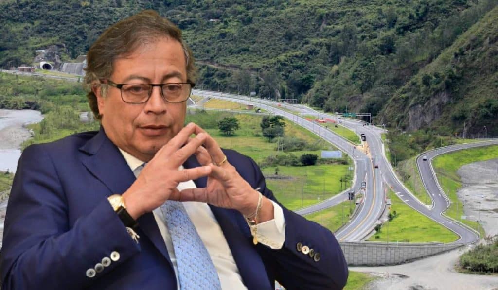 La vía Bogotá – Villavicencio se alista para tener un nuevo contrato, que haría que quede 100 % en doble calzada. Fotos: MinTransporte y Presidencia.