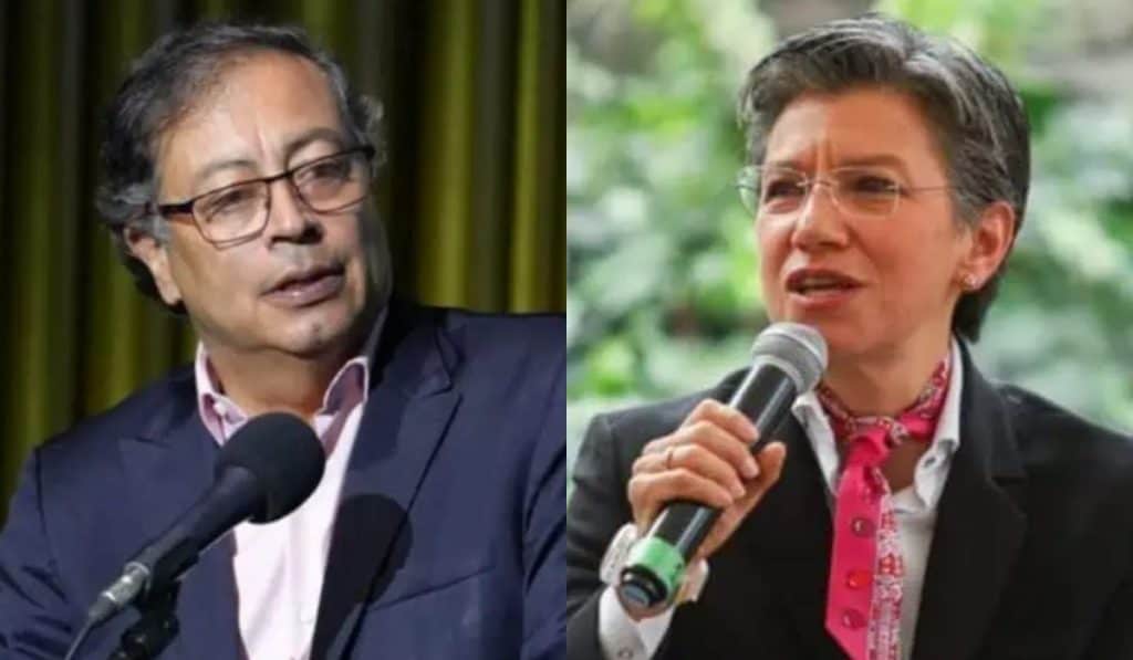 Presidente Gustavo Petro y alcaldesa de Bogotá, Claudia López