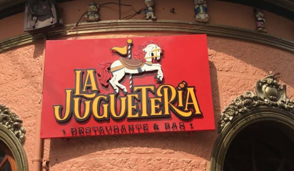 Restaurante La Juguetería para visitar en familia o con amigos.