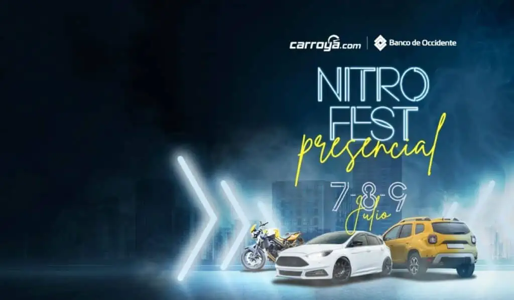 Venda y compre su carro en NitroFest: el evento automotriz de Bogotá Adquiera motocicleta o vehículo este fin de semana en el NitroFest.
