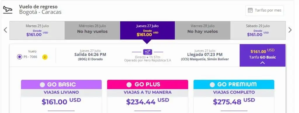 Wingo ya ofrece vuelos Bogotá – Caracas en su página web Vuelos Bogotá - Caracas Wingo