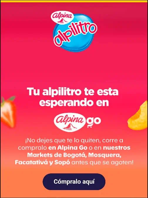 ¡Buenas noticias! Ya podrá adquirir el Alpilitro en tiendas físicas de Alpina ¡Buenas noticias! Ya podrá adquirir el Alpilitro en tiendas físicas de Alpina