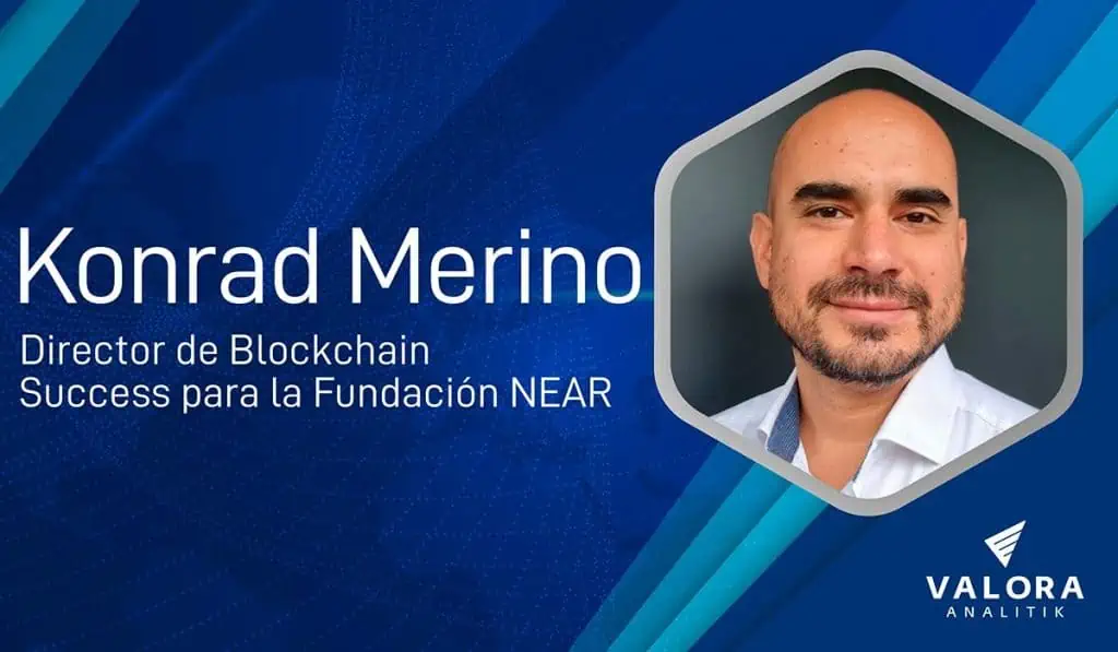 Fundación Near se asocia con Blumer para entregar recompensas en la red social Konrad Merino, director de Blockchain Success para la Fundación NEAR. Foto: Valora Analitik