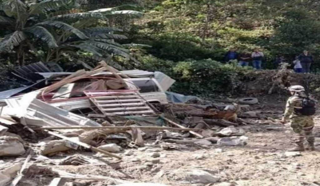 Este es el subsidio que están entregando para los afectados en Quetame - Cundinamarca. Foto: @FuerzasMilCol