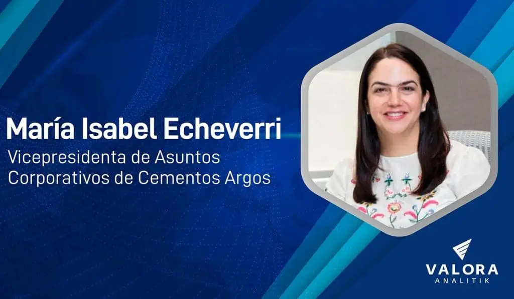 Cementos Argos destinará US$130 millones para sus metas contra el cambio climático María Isabel Echeverri de Cementos Argos