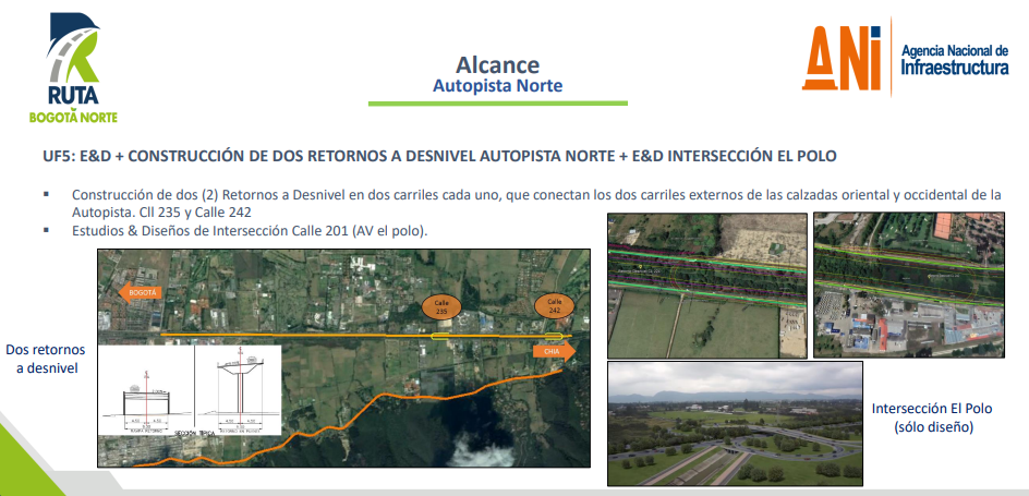 Estas son las obras de ampliación que esperan mejorar la entrada y salida de Bogotá Asà quedarÃa la Auto Norte