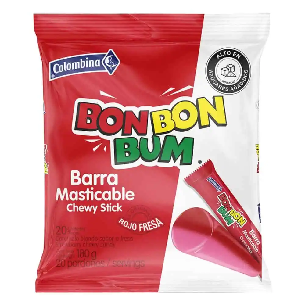 ¿Le gusta el Bon Bon Bum? Conozca la historia y el porqué de su nombre Bon Bon Bum también está disponible en presentación de barra masticable.