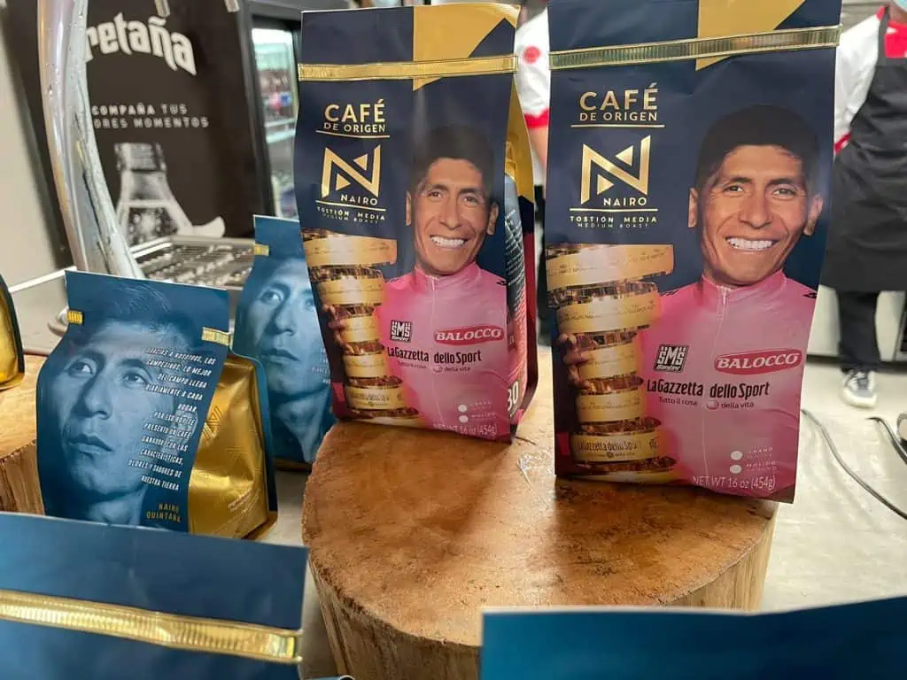 Entrevista | Nairo Quintana destapa su faceta de empresario: ¿Qué hará tras el retiro? Presentaciones del Café de Nairo Quintana.