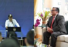 El presidente Gustavo Petro y embajador Francisco Palmieri
