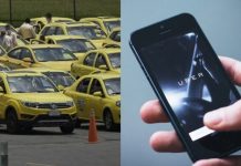 Paro de taxistas en Bogotá