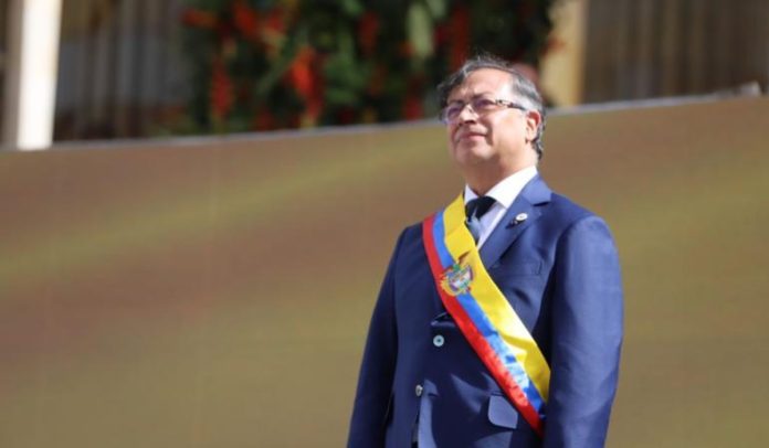 Presidente Gustavo Petro durante su posesión 7 de agosto 2022. Foto Presidencia