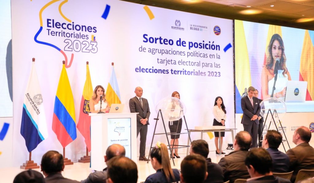 Sorteo de posición tarjetón Alcaldía de Bogotá
