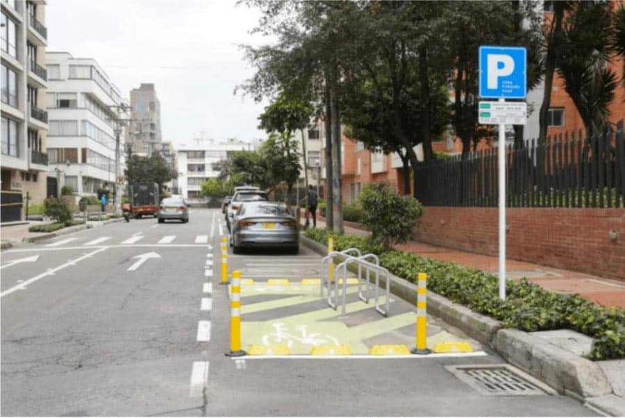 Zona de Parqueo Pago en Bogotá luce así. Imagen: Prensa Terminal de Bogotá.