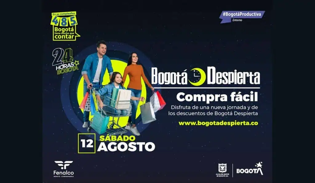 Bogotá Despierta 12 de agosto: así funcionará la jornada de comercio extendido Bogotá Despierta 12 de agosto: así funcionará la jornada
