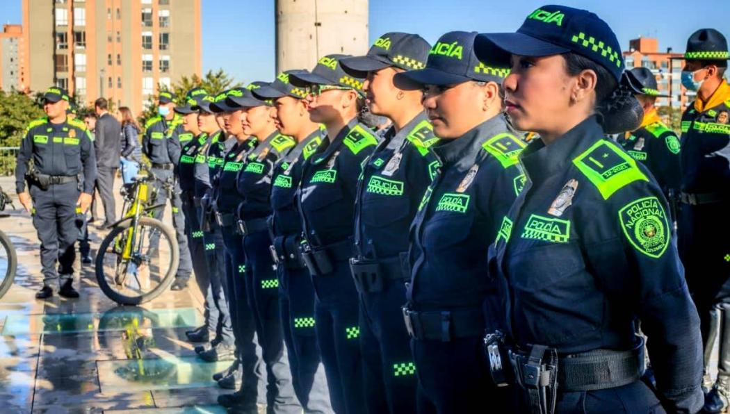 Policía en Bogotá. 