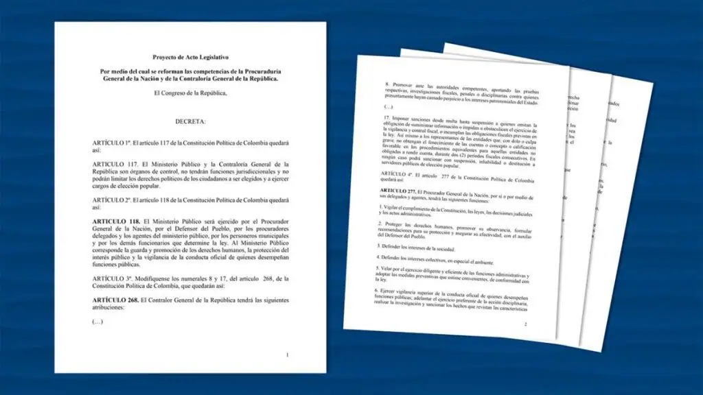 Gobierno Petro lanza proyecto para cambiar funciones de Procuraduría y Contraloría El ministerio de Justicia publica borrador de Acto Legislativo que reforma competencias de la Procuraduría y Contraloría
