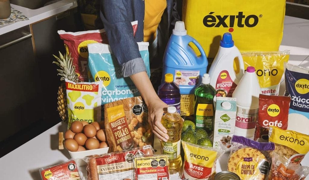 Productos de mercado de la marca Éxito. Foto Éxito.
