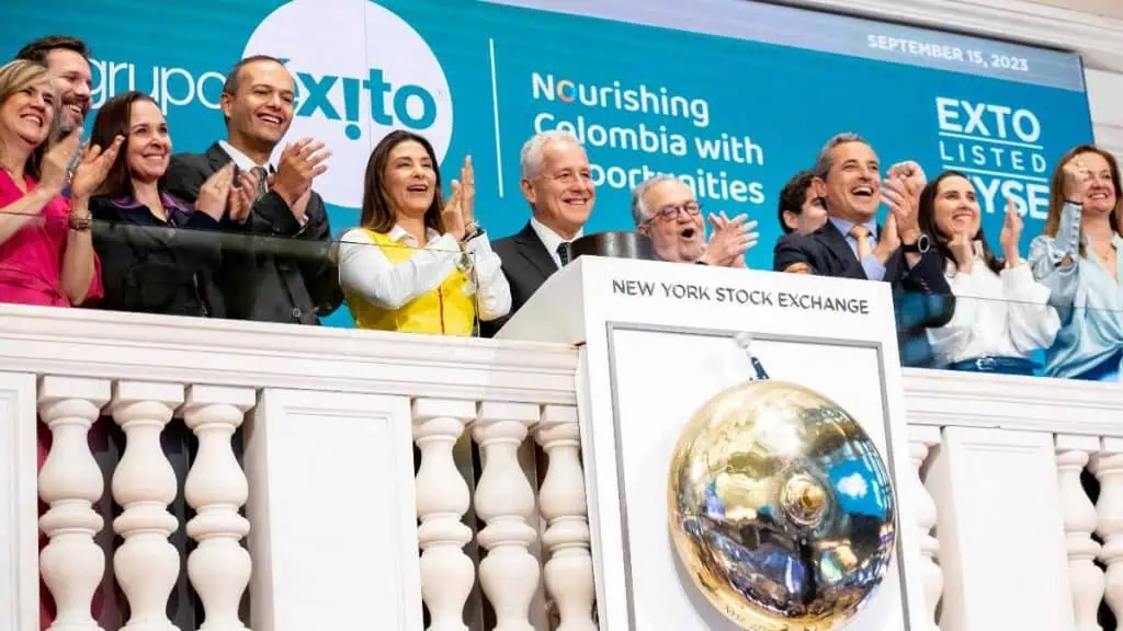 Acciones colombianas en Wall Street y Canadá: debutó Éxito y Grupo Aval la de más ganancias Grupo Éxito