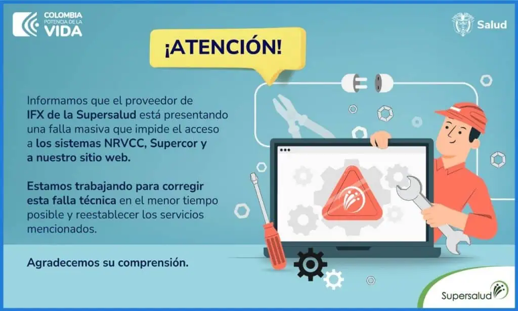 Colombia sufre el peor ciberataque de su historia: muchas entidades del Gobierno fuera de servicio Ciberataque a IFX Networks afectó a la SuperSalud.