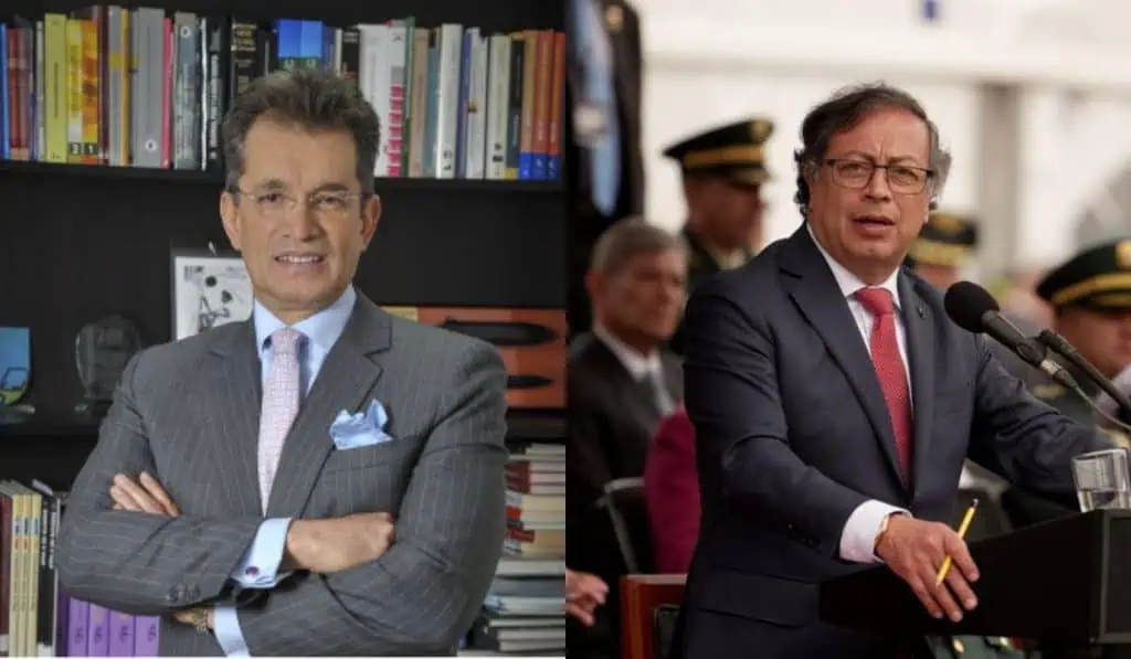 Exportadores dicen que es “imposible” dialogar con el gobierno Petro Javier Díaz, presidente de Analdex, y el presidente Gustavo Petro