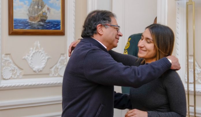 Laura Sarabia y presidente Gustavo Petro