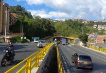 Vía Honda Manizales