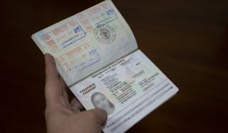 pasaporte de Colombia