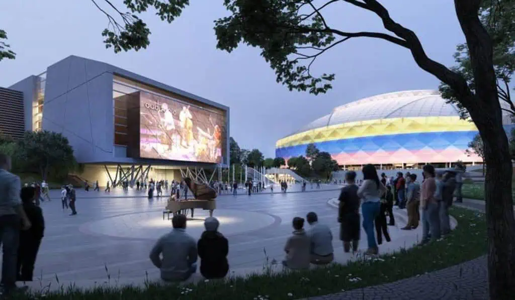 Construcción de nuevo estadio El Campín de Bogotá da importante paso Así quedará El Campín en 2027.