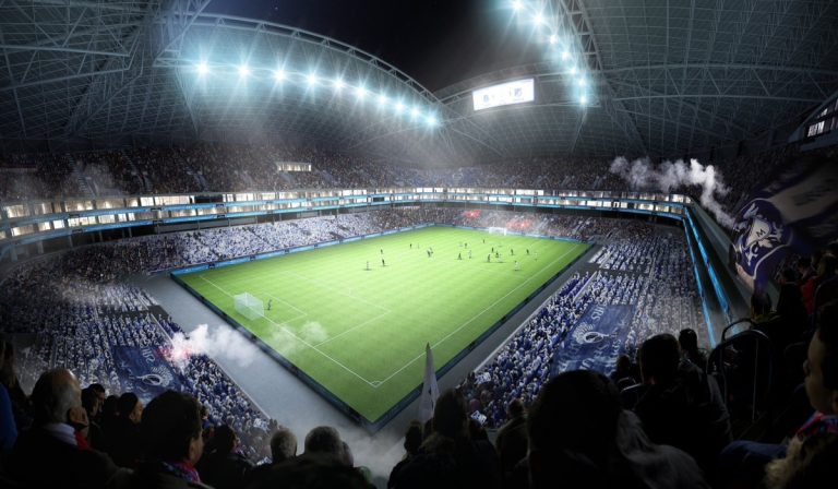 Rénder de la renovación de El Campín