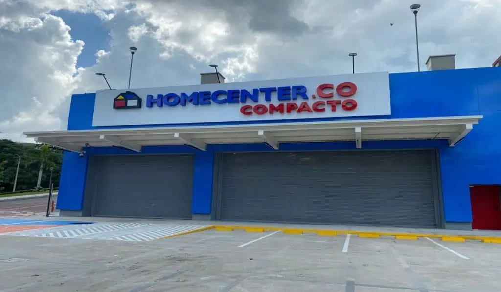 ‘Compacto’, el nuevo formato de tienda que estrena Homecenter en Sincelejo Tienda de Homecenter en Sincelejo. Foto_ Valora Analitik