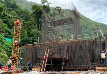 Obras en km 58 de la vía Bogotá - Villavicencio