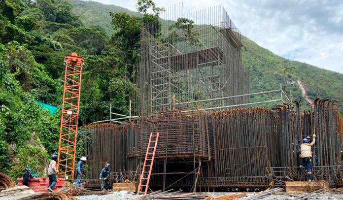 Obras en km 58 de la vía Bogotá - Villavicencio