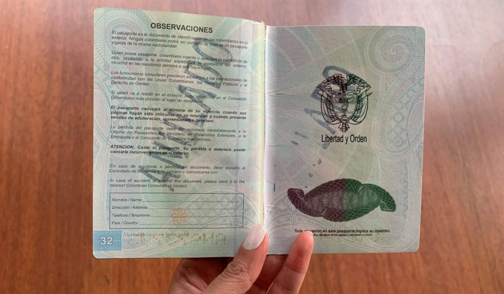 Pasaportes de Colombia