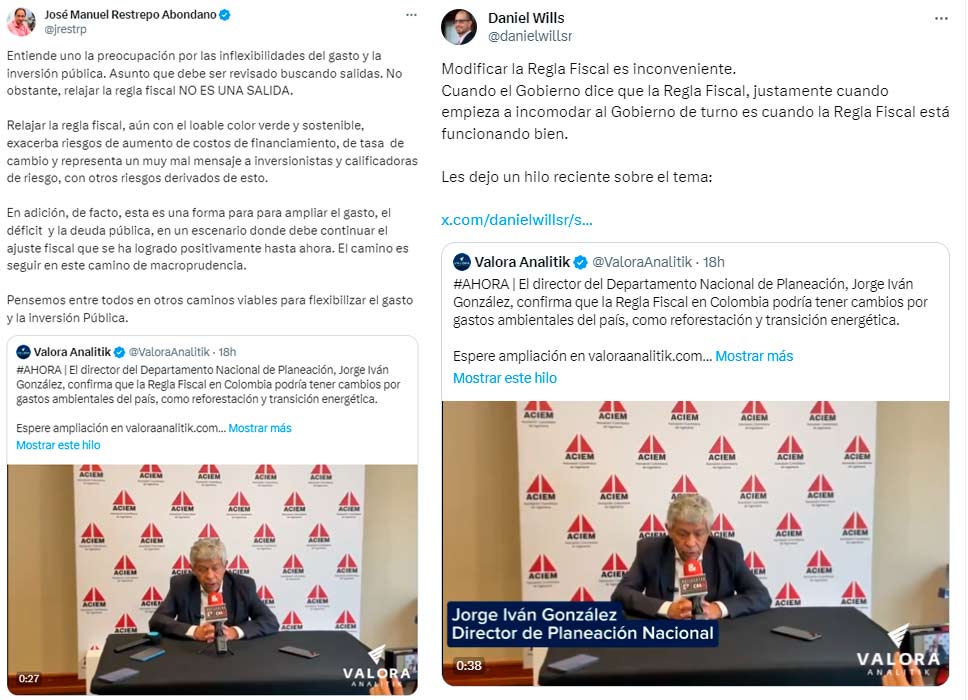 Reacciones a Regla Fiscal