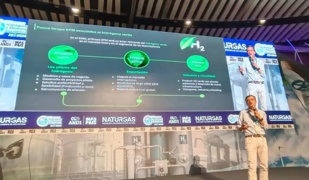 EPM planea ser actor relevante del mercado de hidrógeno al 2030; pide avances en regulación Darío Amar, vicepresidente de nuevos negocios de EPM