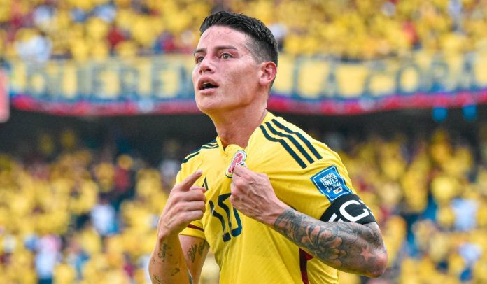 James Rodríguez, cerca de ser el máximo goleador de la Selección Colombia.