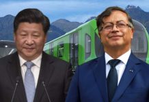 Xi Jinping y Gustavo Petro