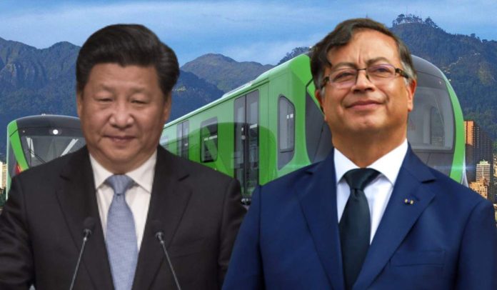 Xi Jinping y Gustavo Petro