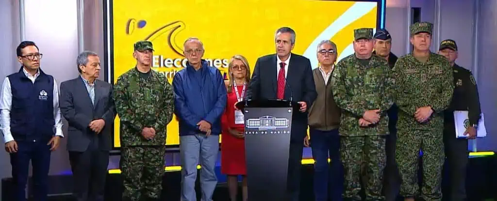 Todos los puestos de votación están habilitados para elecciones en Colombia, pese a advertencias de seguridad Balance de las elecciones en Colombia.