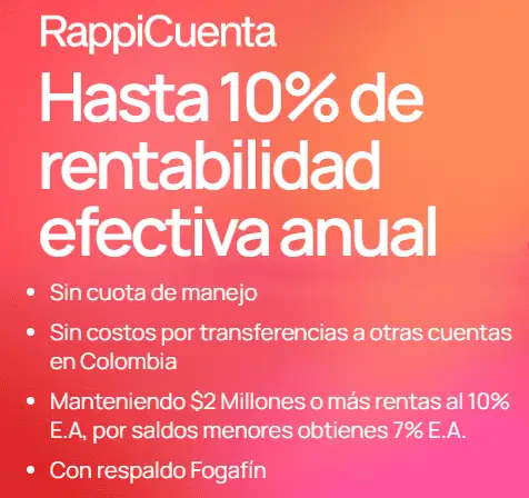 Top mejores cuentas de ahorro en Colombia para cierre de 2023 (actualizado y rentan como un CDT) RappiCuenta de Rappi