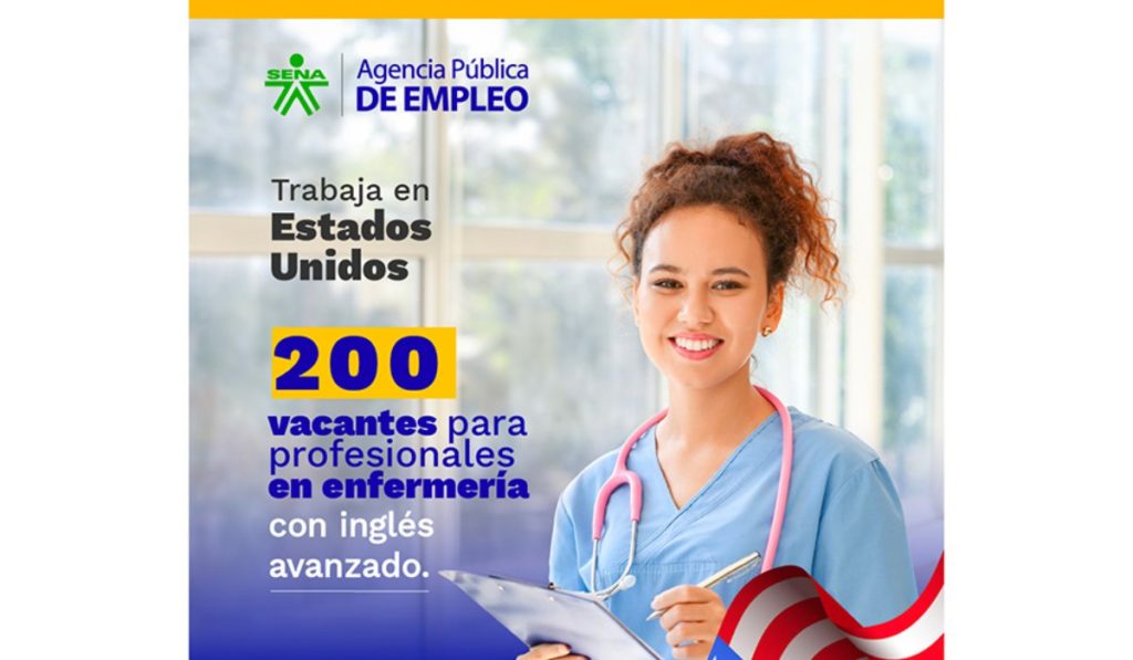 El Sena abre 200 vacantes en EE. UU. en enfermería