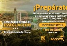 Participe en el Simulacro Distrital de Evacuación el miércoles.